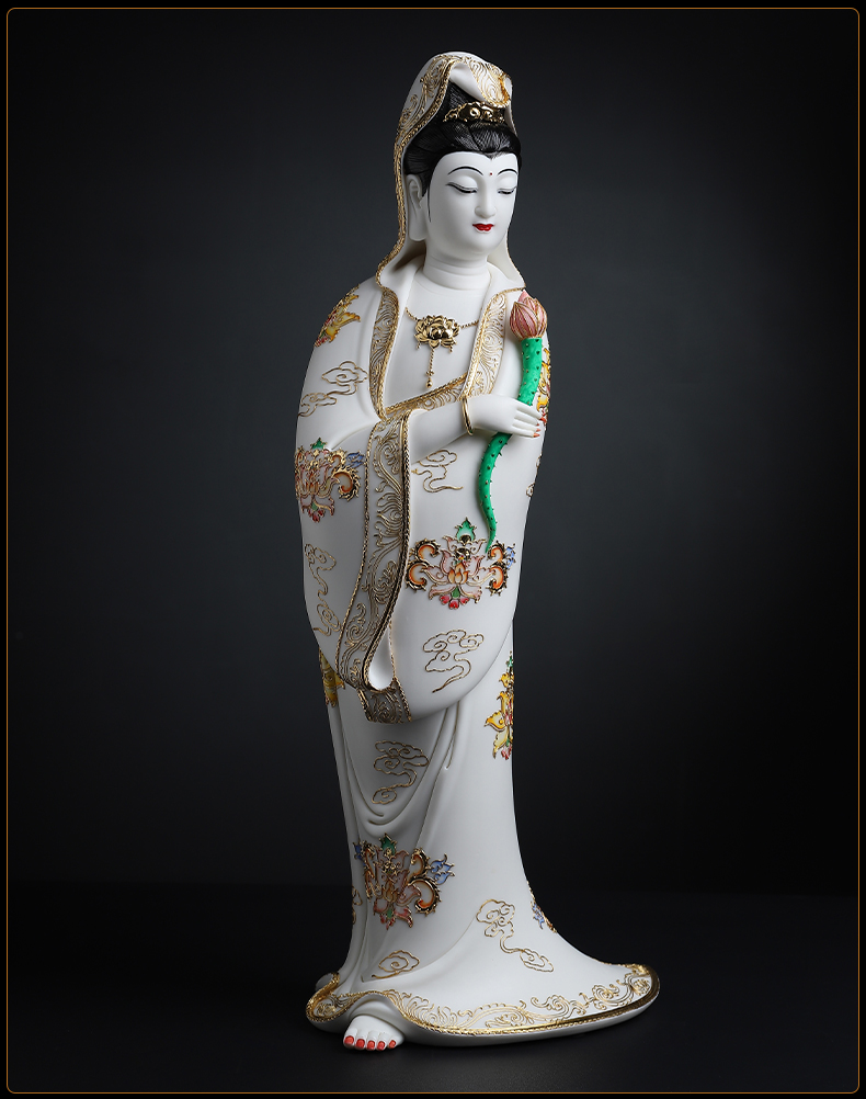 戴玉堂d26漆线雕观音