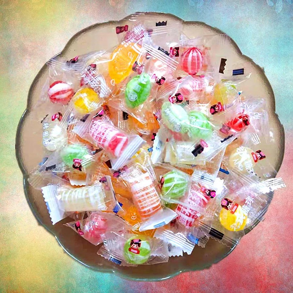 老式糖果水果糖 硬糖东北传统光腚糖球 80怀旧零食喜糖糖果年货 橘子