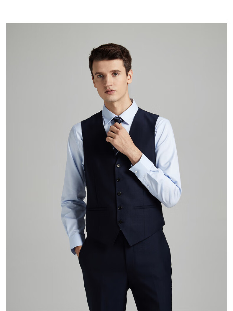 boni/堡尼商务男装马夹新品男士时尚休闲西装内衬马甲背心马甲ta180