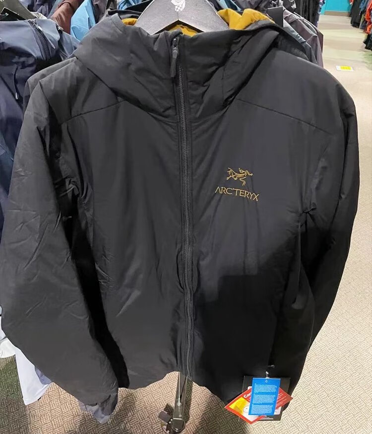 始祖鸟男款阿童木atom棉服刺绣标始祖鸟旗舰男装女装 男al薄款连帽