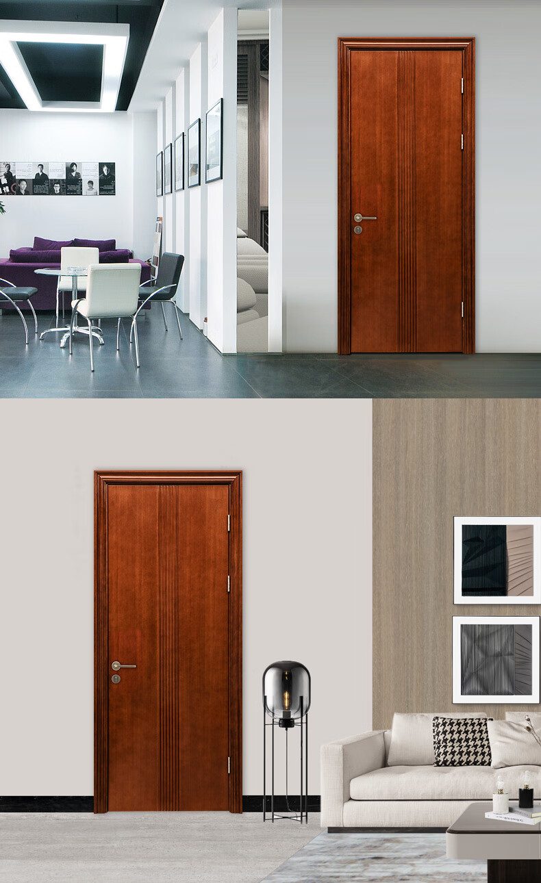 日上rishang木门简约现内门卧室门实木复合门套装门烤漆门现代室内