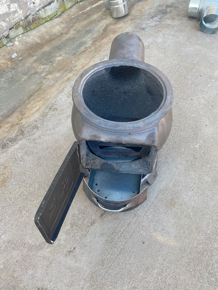 炮弹炉 取暖炉柴煤两用室内烤火炉铸铁炉老式煤炉养殖升温炉炮弹炉