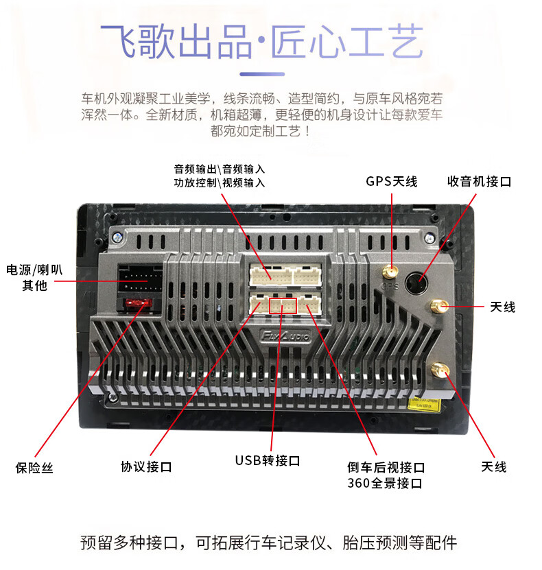 飞歌gs2背面插头图解图片