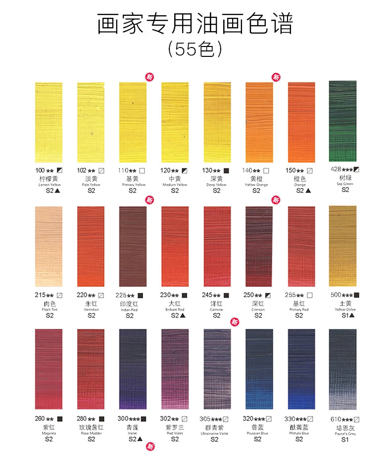 温莎牛顿油画颜料管装45ml油画颜料画家专用油画颜料170