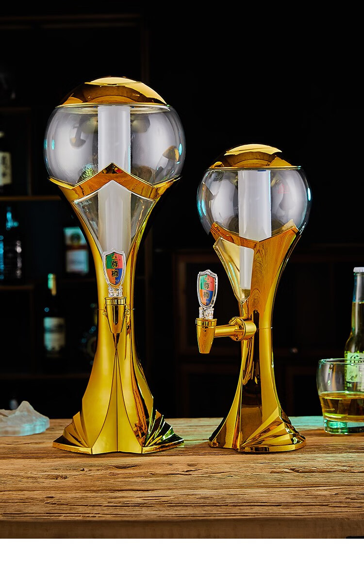 范贝希(fanbeixi)世界杯 酒炮3l扎啤酒炮商用炫酷发光创意啤酒机酒塔