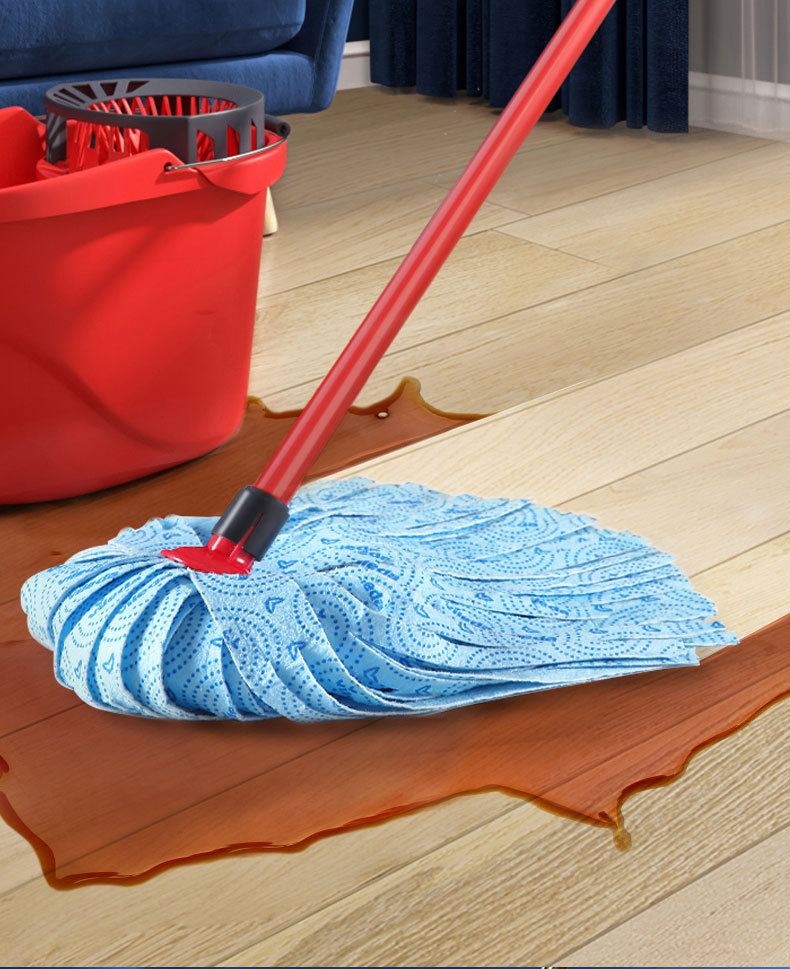 vileda德国微力达拧水拖把 3m思高墩布拖布免手洗拧干家用拖把 无纺布