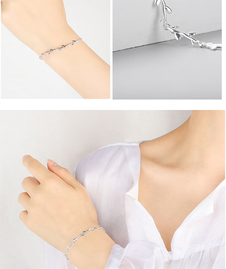 chomelkinsey森系简约礼物闺蜜手链女夏银ins小众设计感精致高级简约