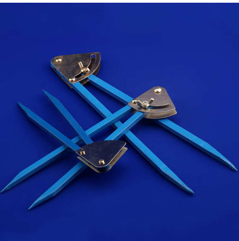 合金圆规划线规钳工工具木工工业用圆规铁划规线器200