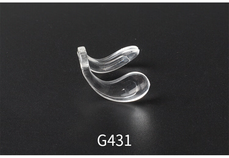 mincity马鞍托叶软鼻托防痕迹鼻托100付每包柔软舒适g301硅胶马鞍鼻托