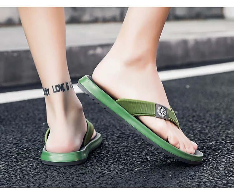 木林森(mulinsen)木林森人字拖男夏季防滑透气夹脚越南拖鞋男士休闲软