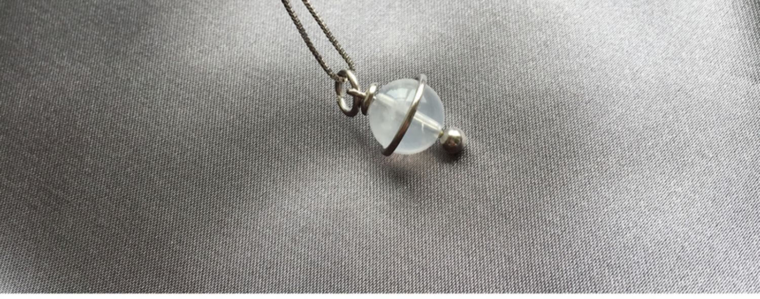 简时代十二星座守护石吊坠925项链水晶转运珠能量石锁骨链女白羊座紫