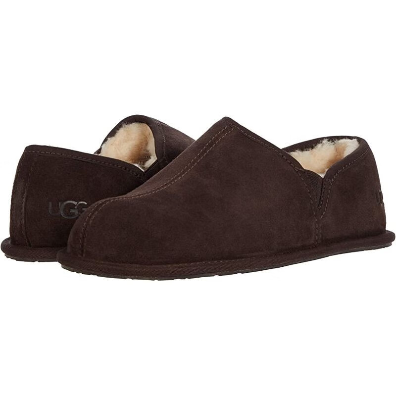 ugg男休闲鞋鞋棉鞋冬季保暖柔软舒适套脚圆头一脚蹬反毛皮羊毛scuff