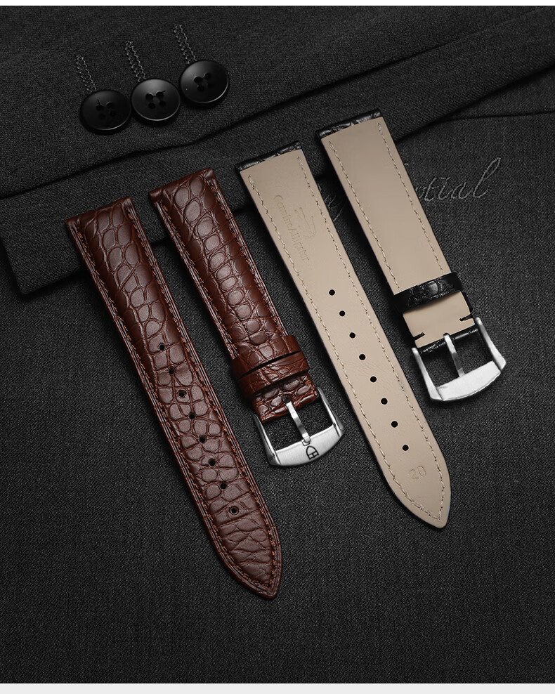 帝舵手表表带原装tudor帝舵鳄鱼皮表带男原装骏钰碧湾王子海洋青铜