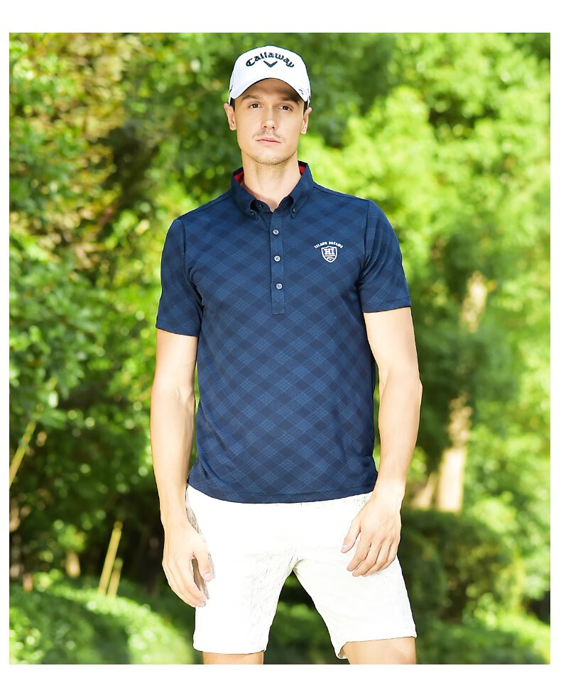 callaway卡拉威 新款高尔夫服装男士短袖t恤衫golf衣服polo衫 9157400