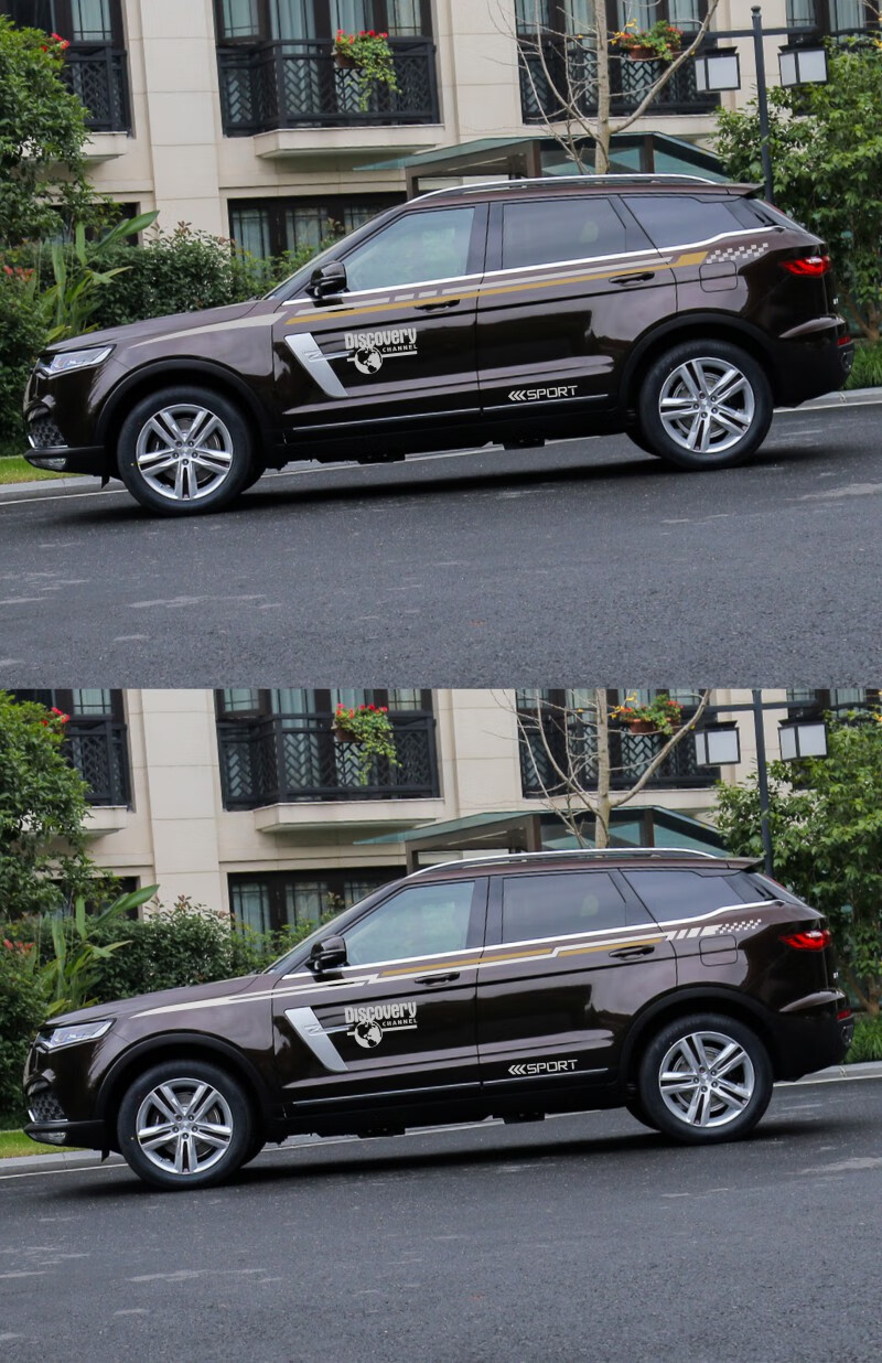 众泰t700专用车贴个性腰线拉花创意改装贴纸众泰车身彩条装饰贴花