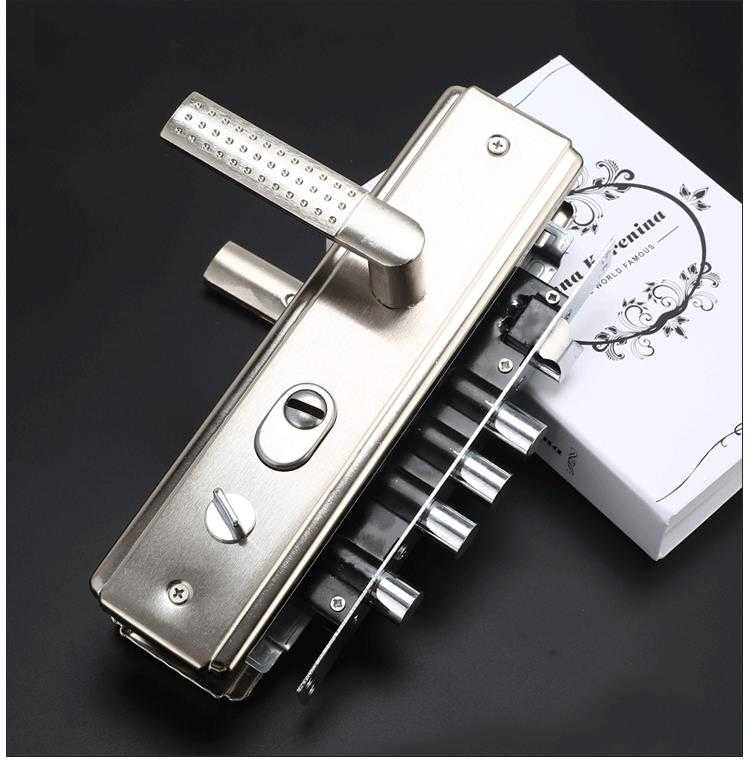 防盗门锁套装通用型锁具家用门锁大门双活双快锁体加厚把手三件套