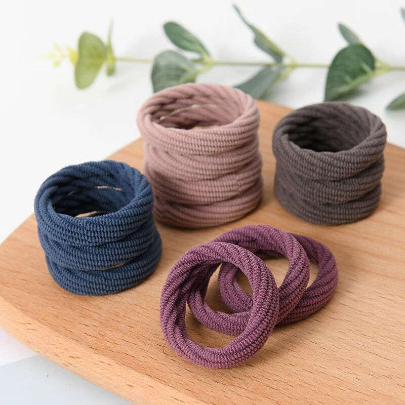 高弹力耐用皮筋女扎头无接缝发圈韩国皮套女头绳网红加粗发绳头饰 高