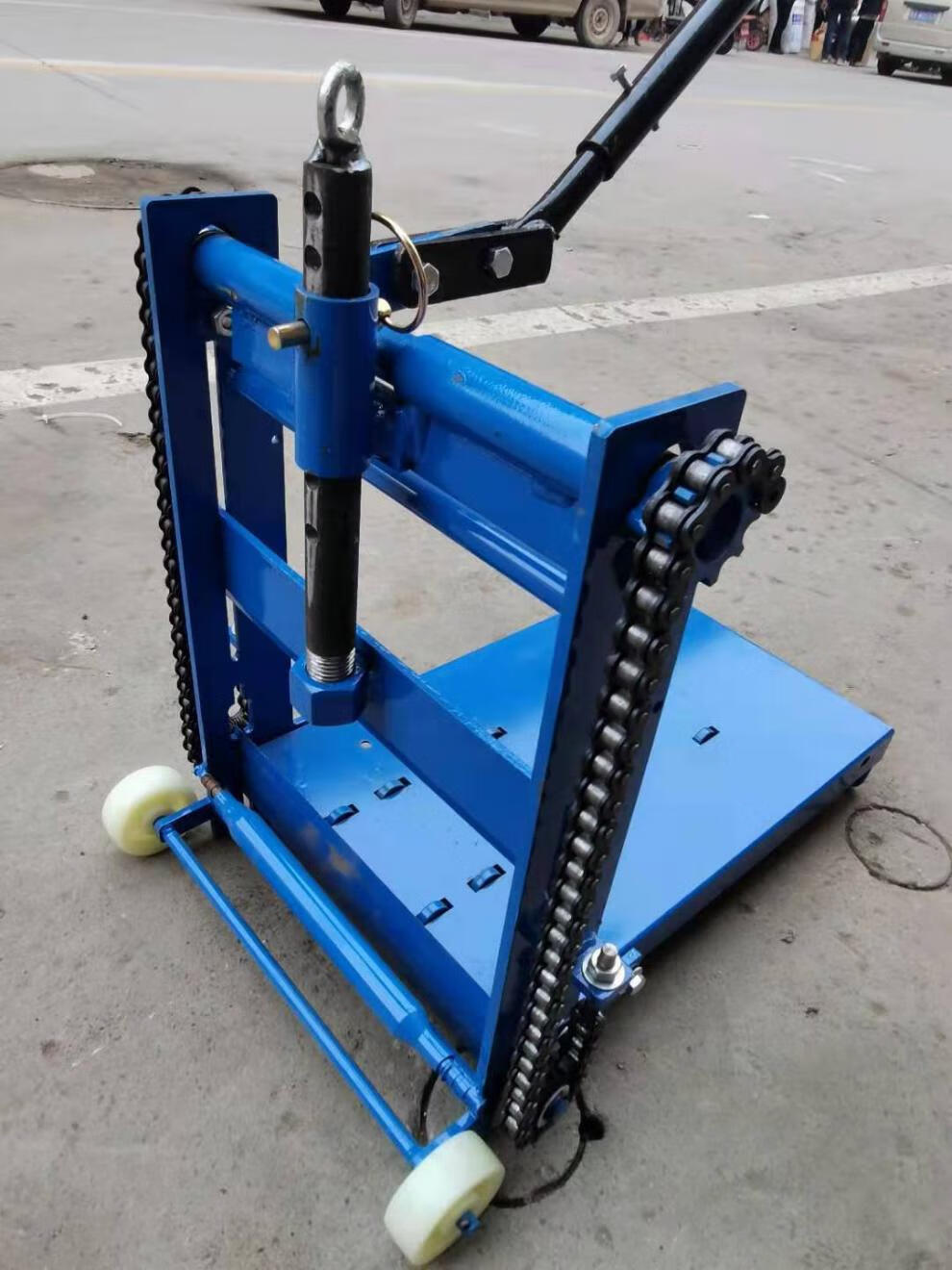 加气块切砖机泡沫轻质砖手动切割压砖建筑工地水泥透水轻便试夹砖蓝色