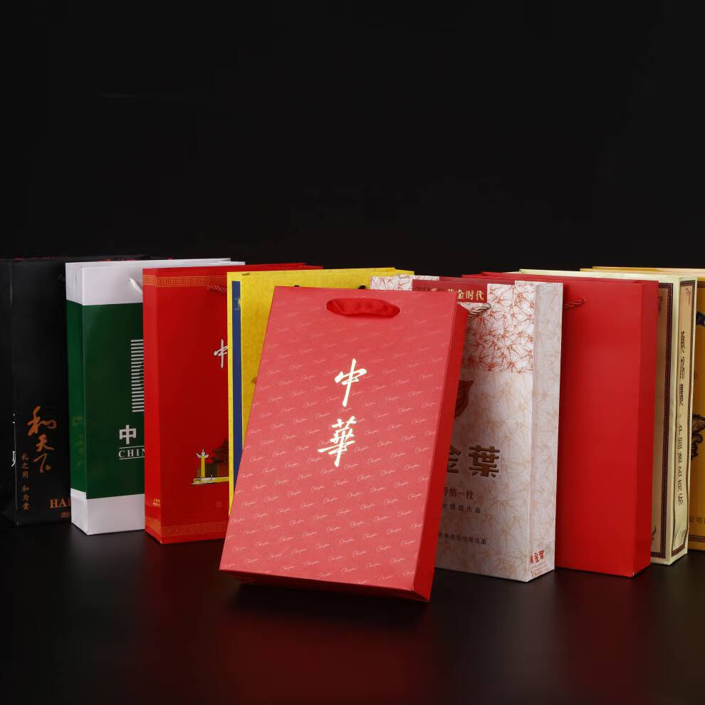 中华烟礼品袋 中国袋中华袋子礼品袋南京黄金叶大重九黄鹤楼1916烟袋