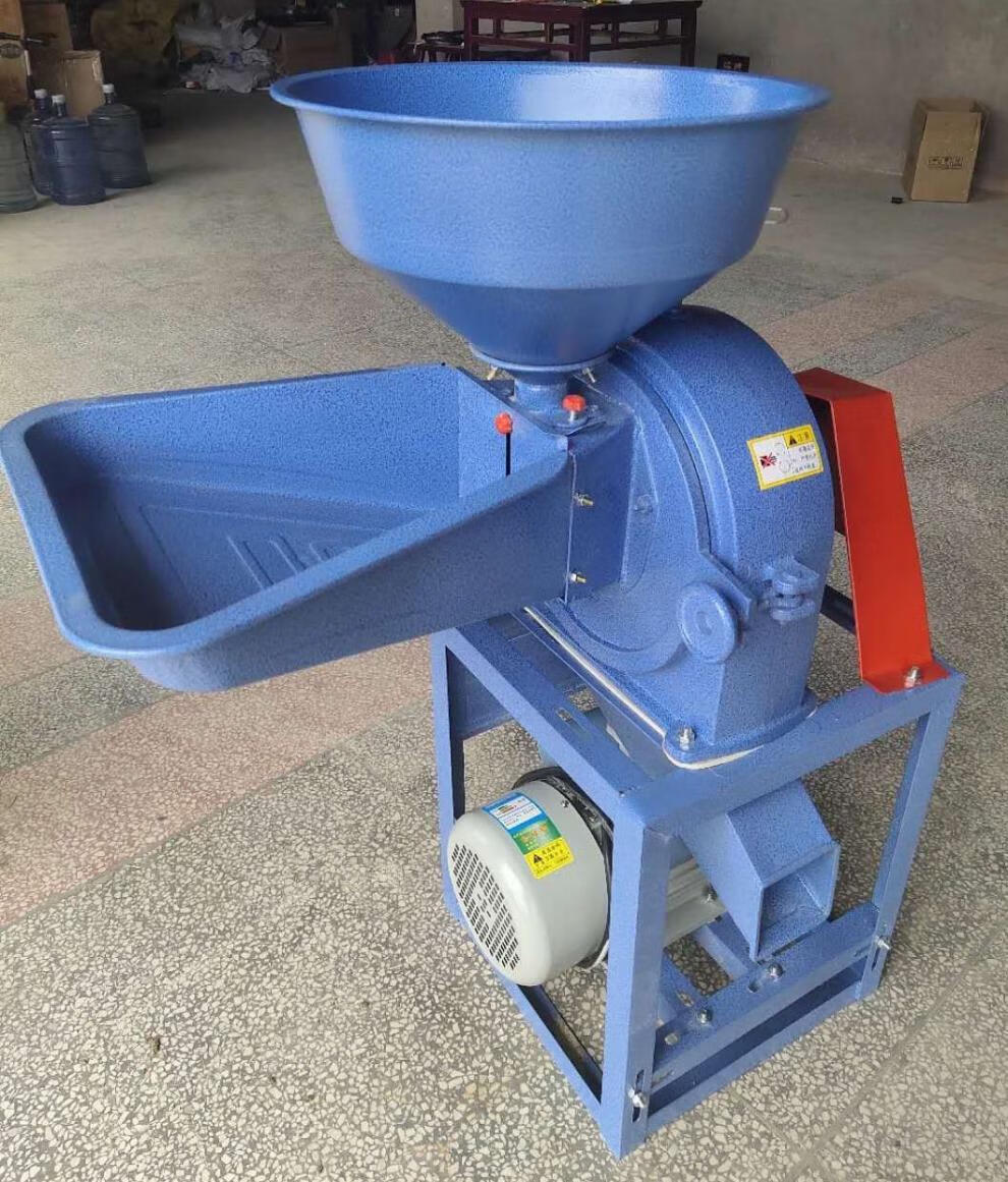 玉米粉碎机小型家用两相220v五谷杂粮多功能商用饲料磨粉机打粉机21