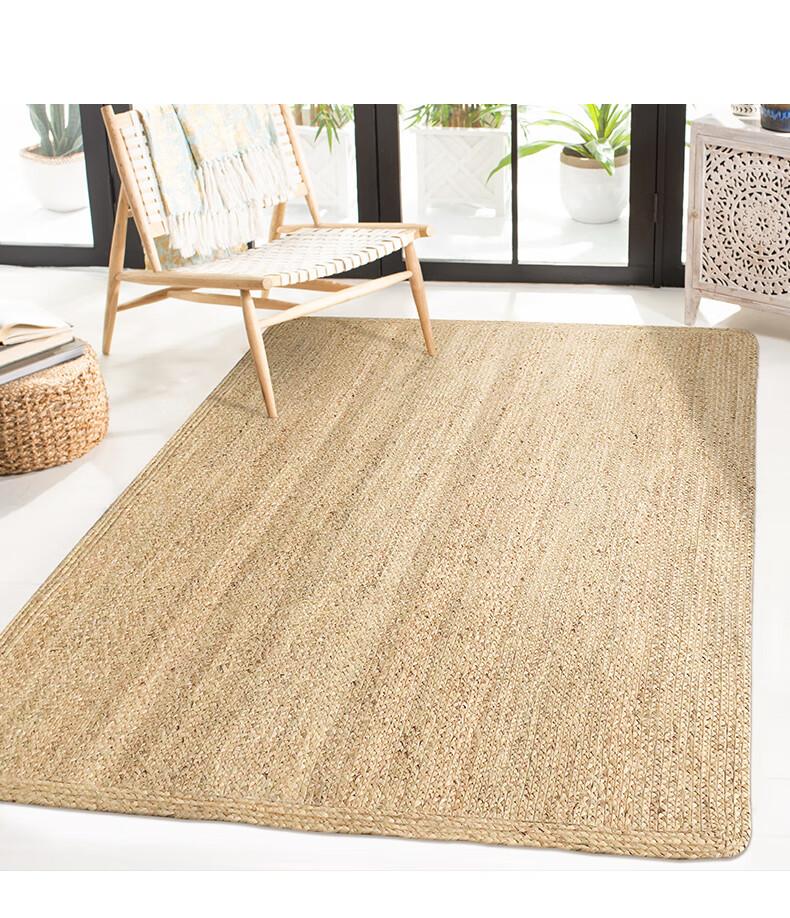 纵横草编地毯客厅卧室茶几毯越南水草水葫芦编织地毯日式田园小清新