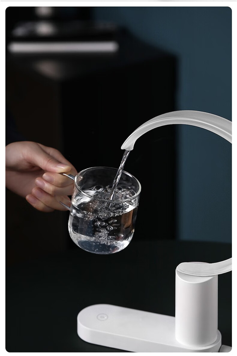 三界茶具新月青春版台式抽水器家用桶装水饮水机自动上水器吸水器 s6