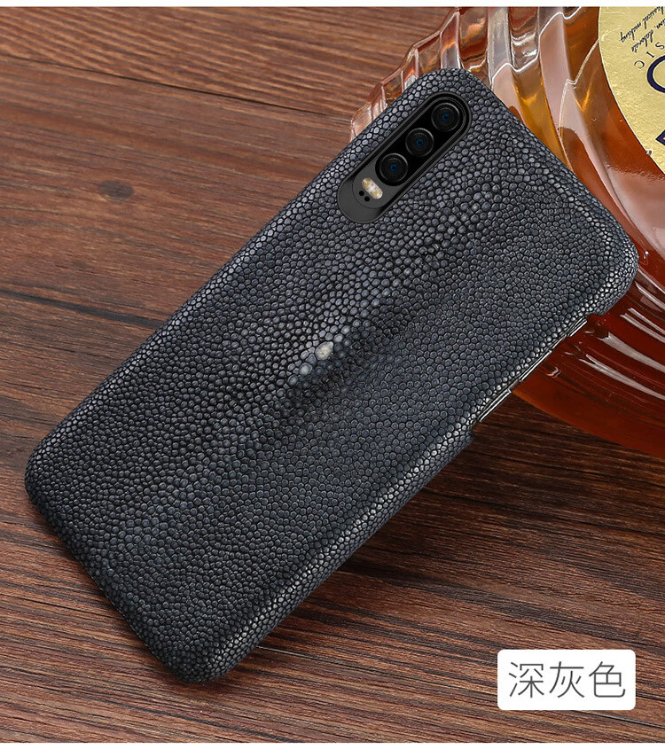 卡利尼 华为p30手机壳真皮东南亚皮套p30pro保护套创意防摔壳 中国红