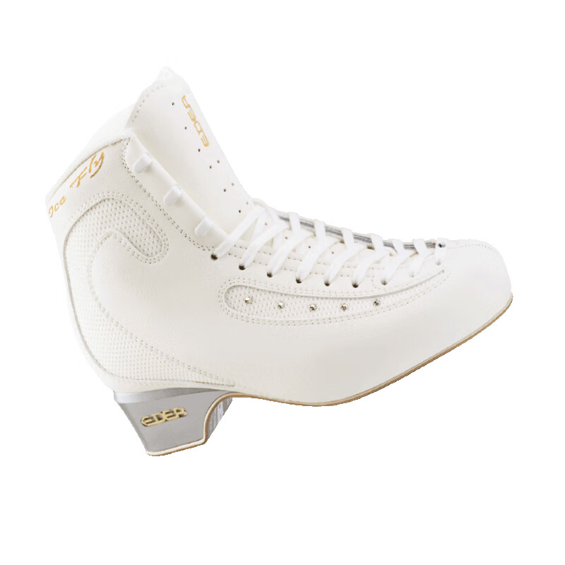 edea 儿童成人花样滑冰冰刀鞋 3周4周跳 icefly七星7星 白色冰鞋 mk