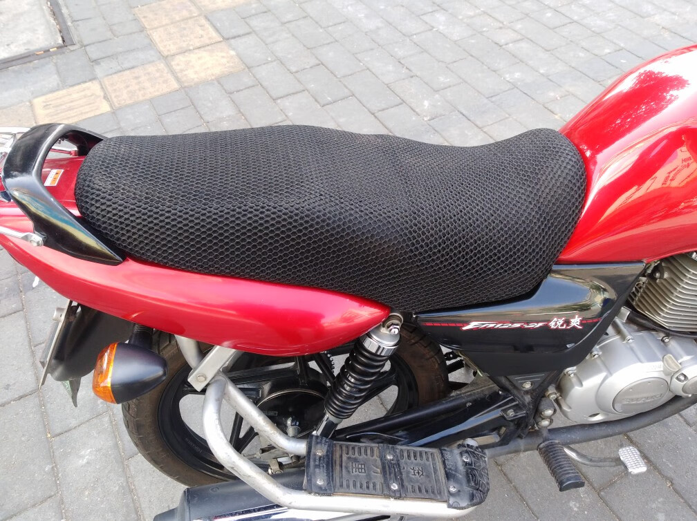 夏冬季通用男士太子125摩托车专用座套防晒隔热防水透气坐垫网套黑色