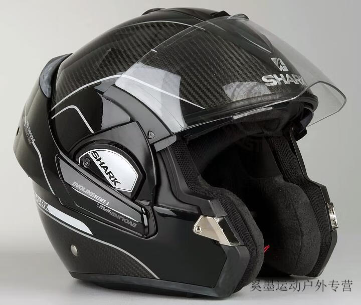 shark evo-one鲨鱼头盔揭面盔翻转盔防雾摩托车蓝牙后空翻星际evo-one