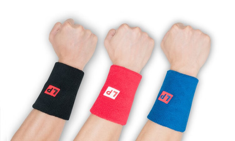 lp660棉质护腕吸汗带运动擦汗带长款单只装红色均码