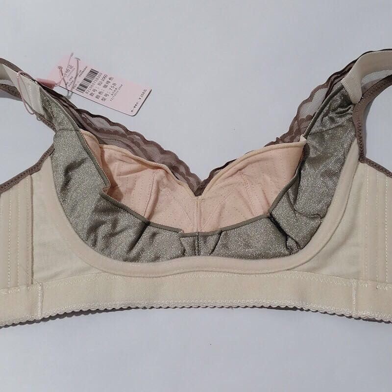 【商场同款】dc1-1101银纤维内衣无海棉无钢圈聚拢超薄收副乳文胸 花