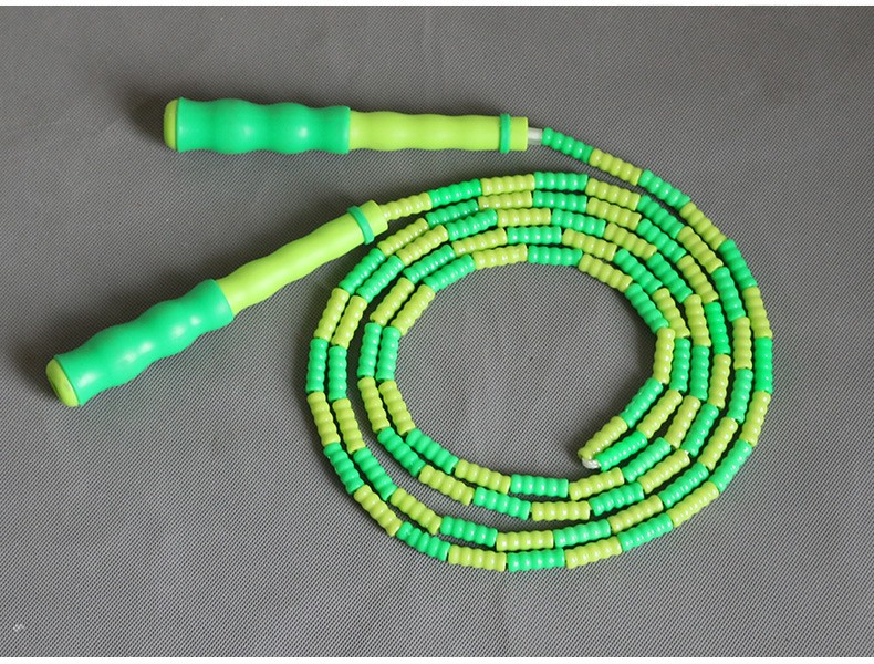 竹节跳绳儿童成人小学生节珠跳绳珠节绳跳神中考专用花样竹节绳普通