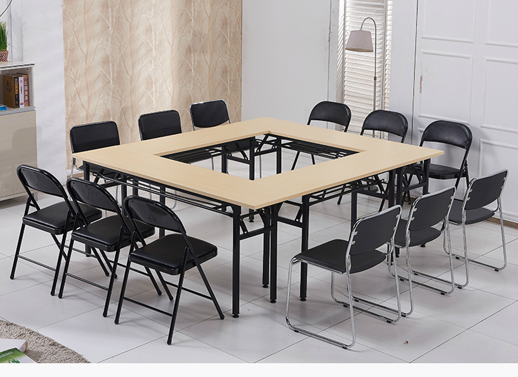 折叠会议桌培训洽谈桌移动会场长条桌活动桌简易办公桌子10040培训桌