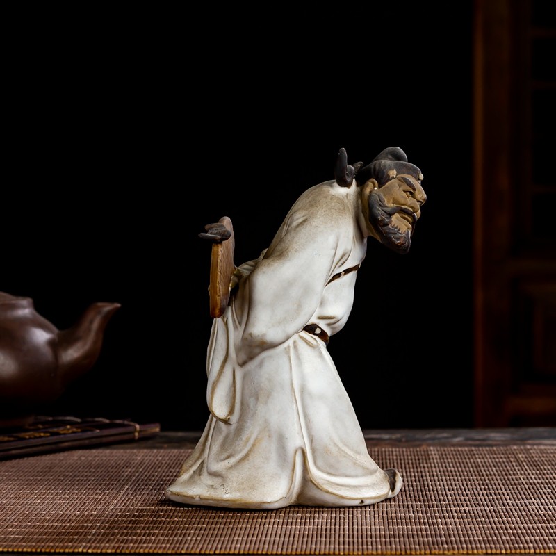 美吔 石湾公仔陶瓷人物雕塑现代中式家居客厅装饰摆件佛像招财赐福