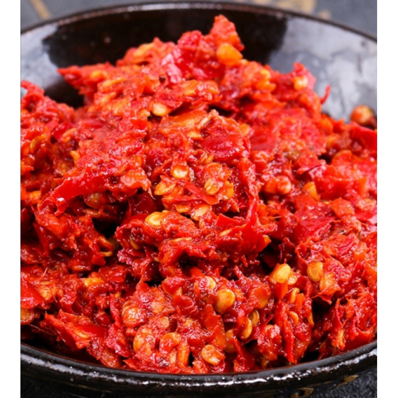 糍粑辣椒500g3贵州特产新鲜腌油辣椒酱辣子鸡火锅底调味料特辣
