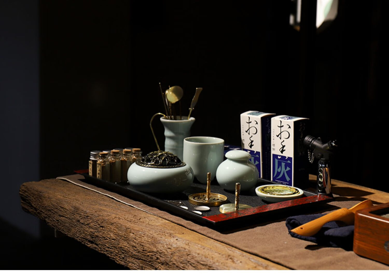 香道套装茶道培训香道用具铜香篆空熏杯香粉打篆工具隔火熏香炉da套装