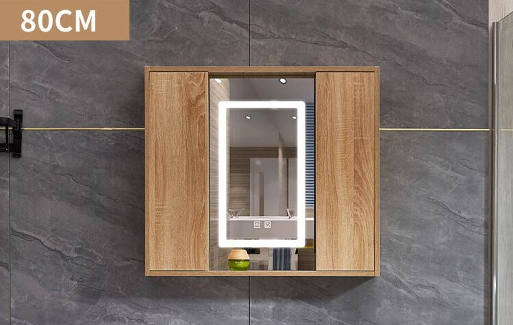 关牧现代简约推拉风水镜柜多功能隐藏镜柜浴室吊柜平推智能风水镜柜