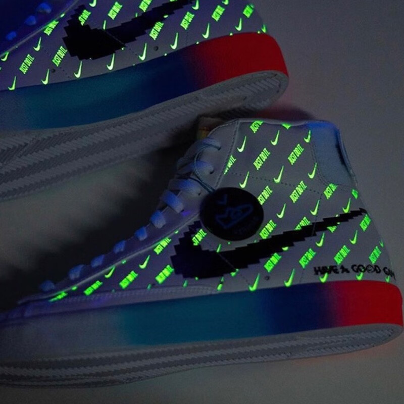 潮nikeaf1耐克男女鞋空军一号airforce1炫彩镭射电玩像素夜光lpl联名