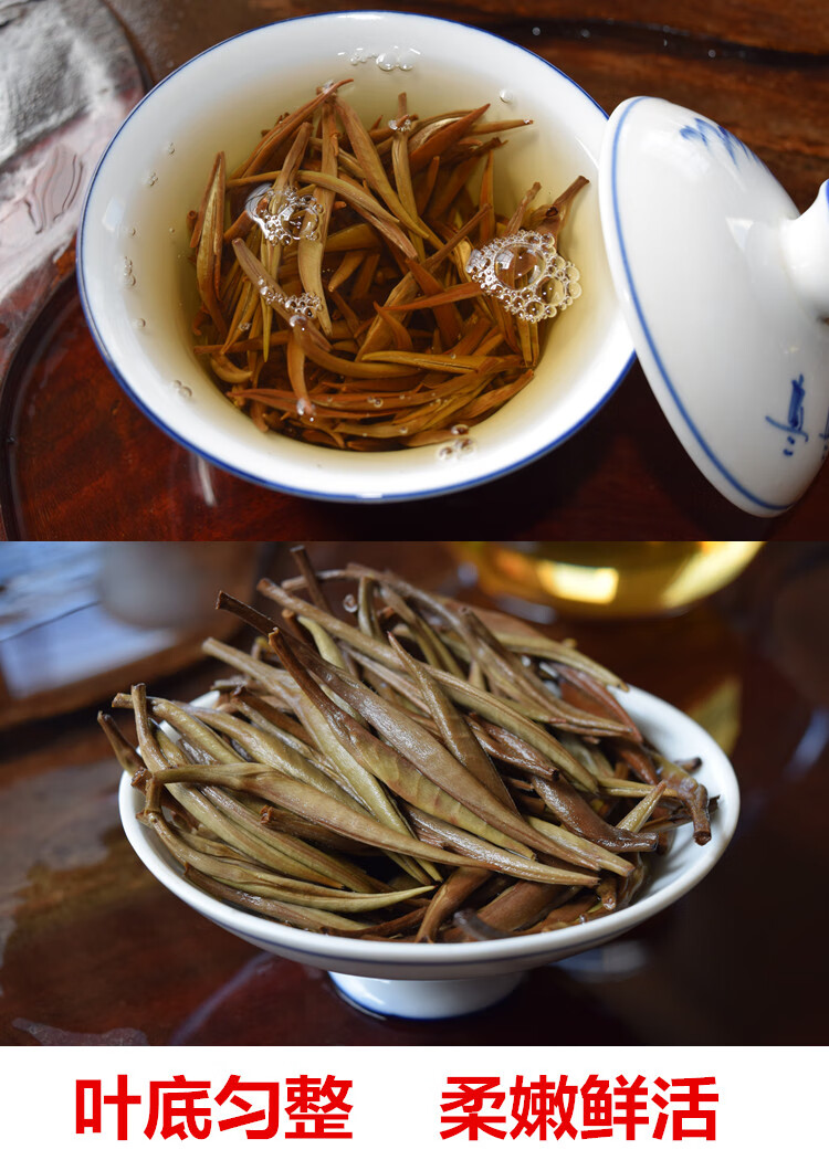 单芽月光白美人白茶云南景谷大白茶白毫银针荒野老树头春生态茶散 (备