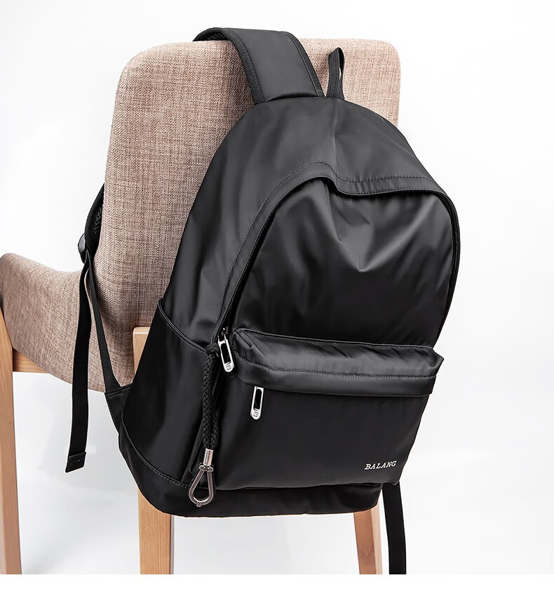 巴朗双肩男士休闲旅行背包大容量16英寸笔记本电脑包潮流初高中学生