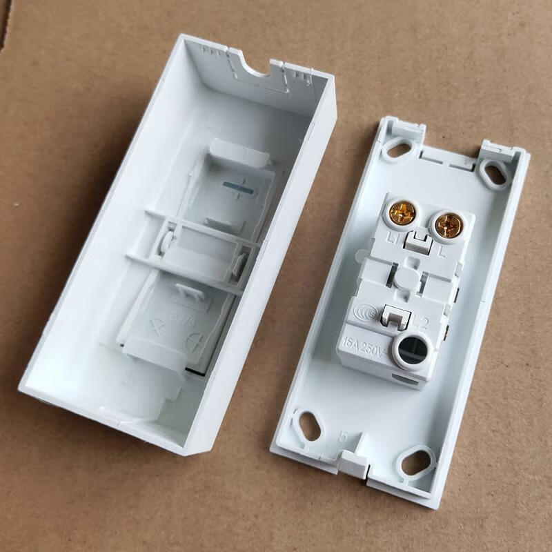 一位单控明装床头开 床头按钮接线 开关线控开关 双控中途开关 一开单
