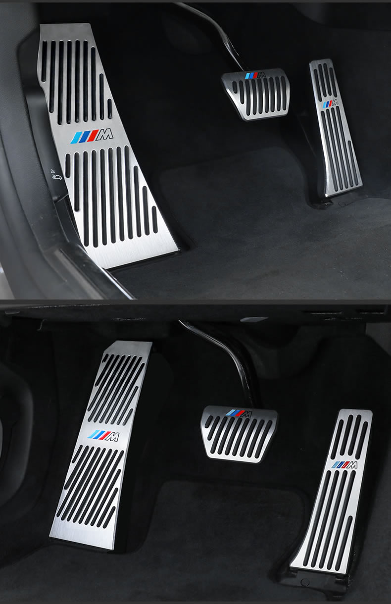 适用于宝马油门踏板3系5系车内饰配件改装x1x3x5三五系刹车装饰用品单