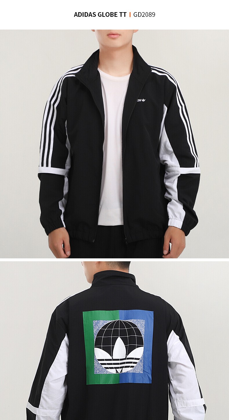 adidas阿迪达斯三叶草外套男2020秋新款运动服跑步休闲夹克gd2089 gd