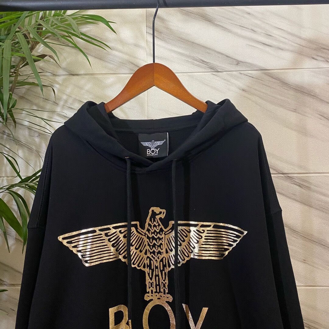 世纪男孩(centuryboy) 潮牌boy烫金天使恶魔翅膀情侣款连帽卫衣男女