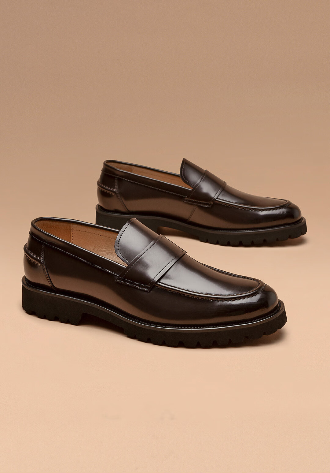 法唯莎 fawwesa高端奢侈品牌男鞋高档豆豆鞋男士英伦风商务皮鞋一脚蹬