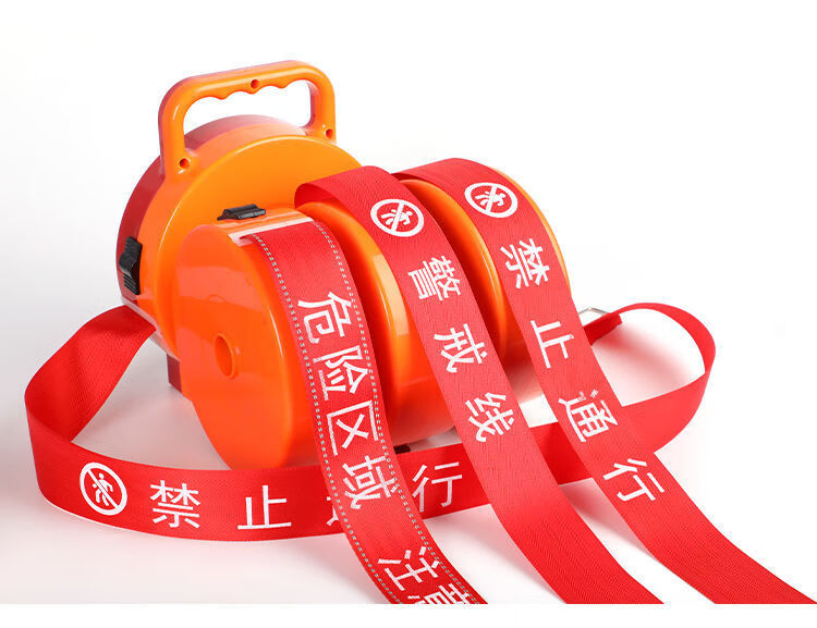 适用于警示带警戒线加厚帆布100米盒装隔离带红色50米30米警戒隔离