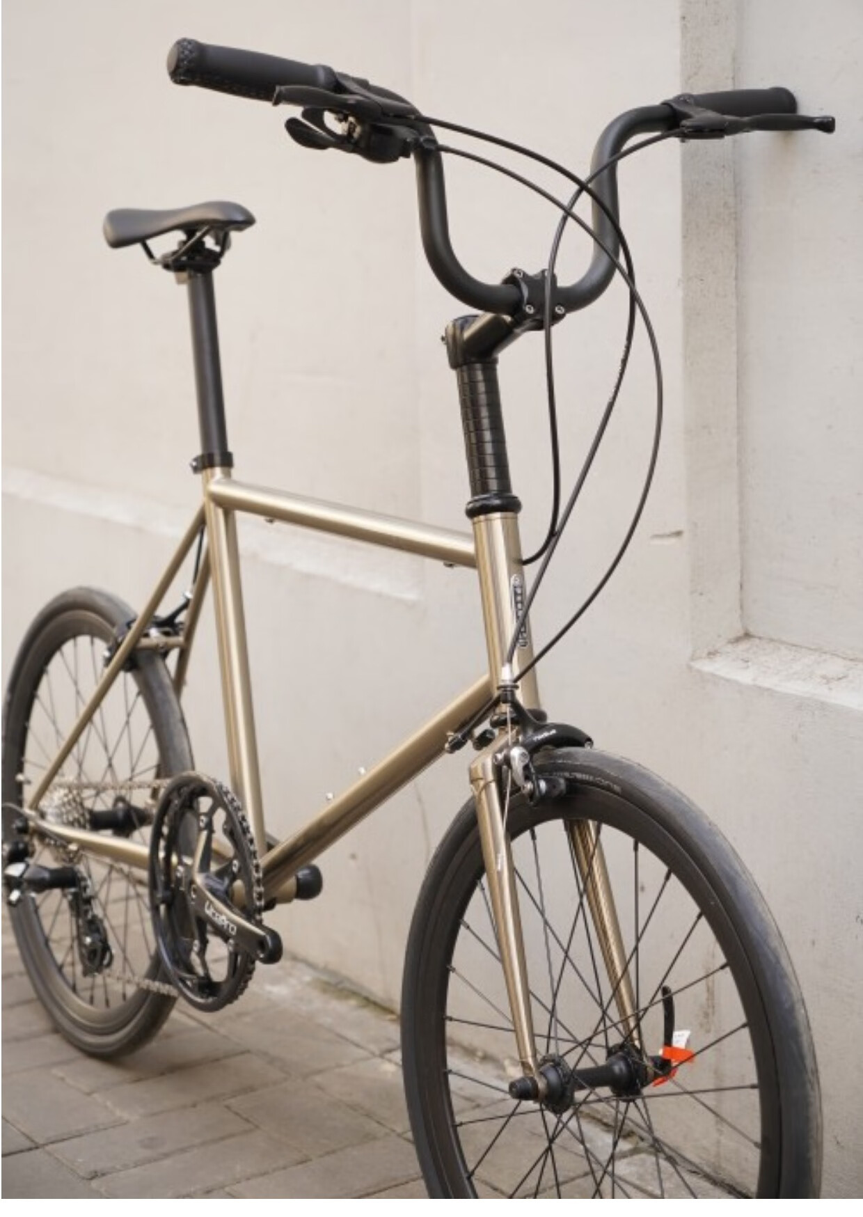 2wheels复古自行车城市车通勤运动451小轮小跑车轻便变速minivelo