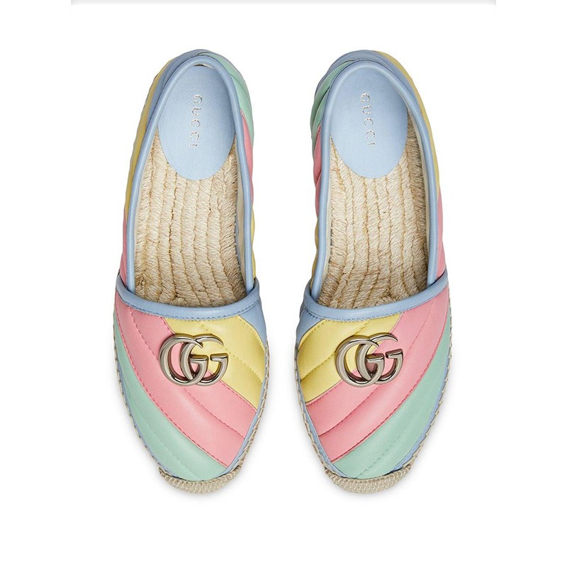 古驰(gucci)女款 matelassé 草编鞋 6281600cgb0 36.