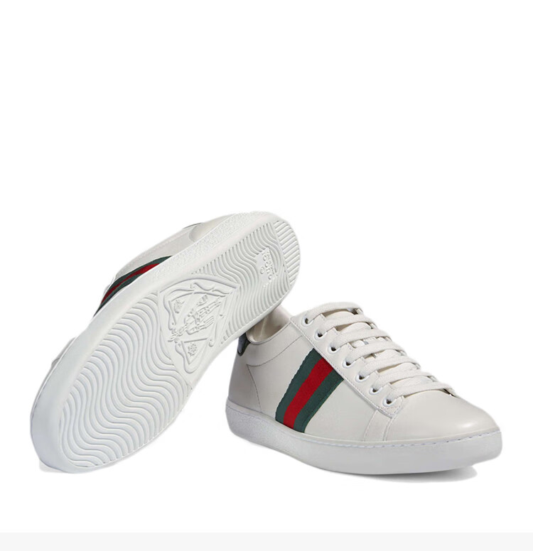 gucci/古驰 女士经典白色流行休闲运动鞋小白鞋板鞋女鞋 387993-3830